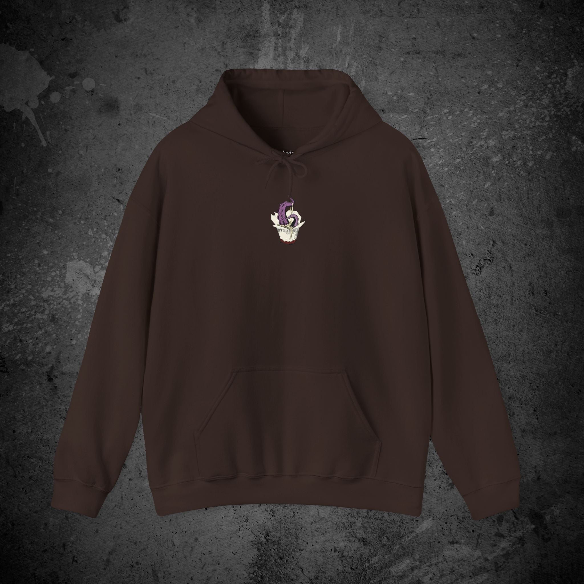 tentacle takeout printed hoodie — nostalgic minimalist streetwear