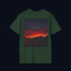 the long way home back print t-shirt — nostalgic minimalist streetwear