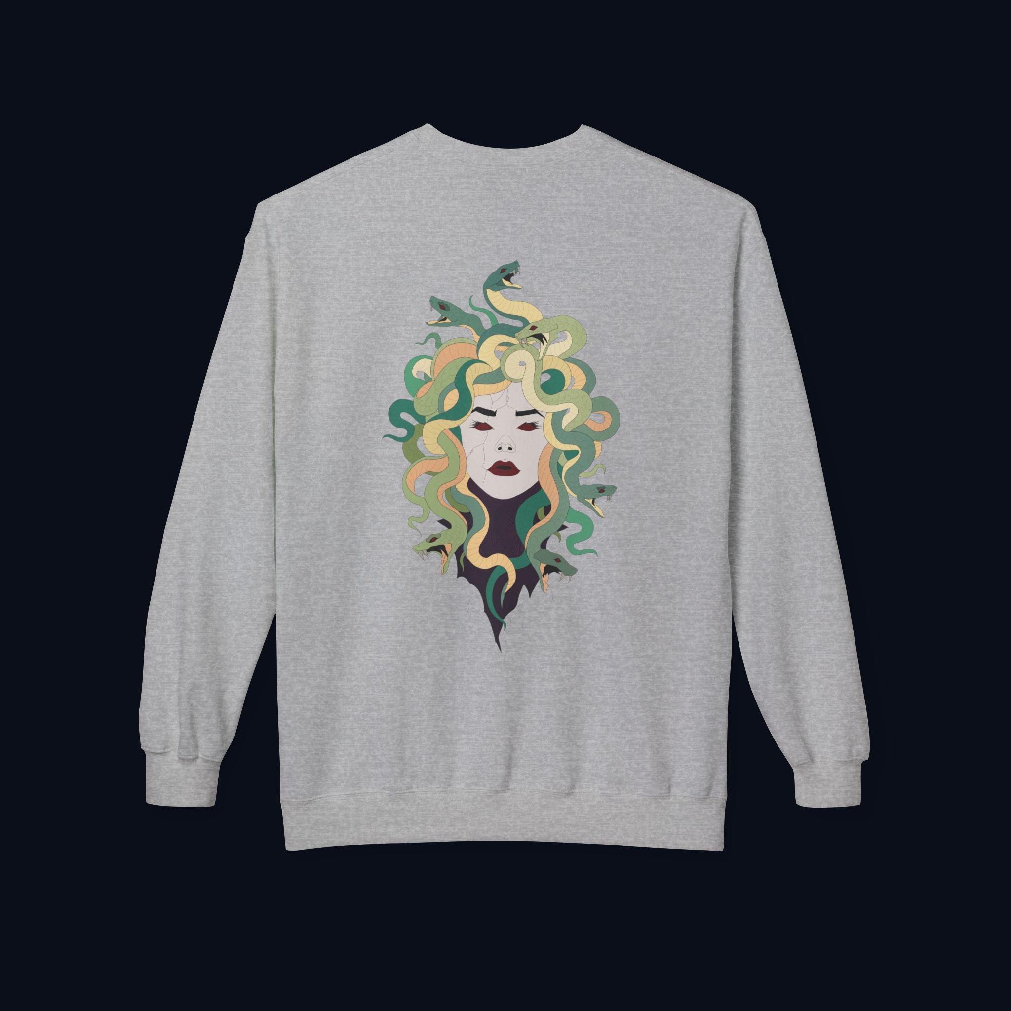 the survivor back print crewneck sweatshirt — nostalgic minimalist streetwear