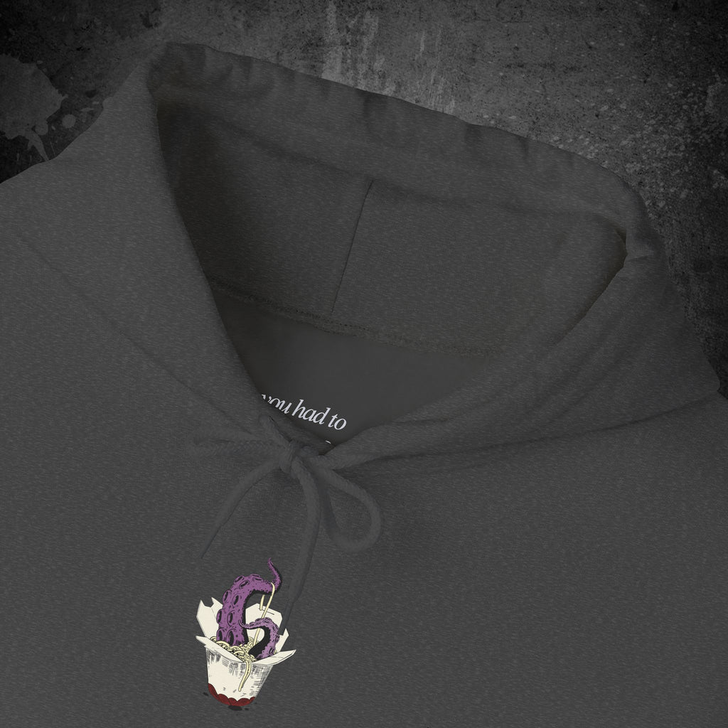 tentacle takeout printed hoodie — nostalgic minimalist streetwear