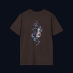 haunted portrait back print t-shirt — nostalgic streetwear inspired by memories