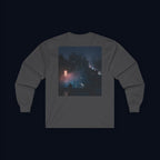 window light back print long sleeve t-shirt — nostalgic minimalist streetwear