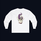 tentacle takeout back print long sleeve t-shirt — nostalgic minimalist streetwear