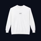 the survivor back print crewneck sweatshirt — nostalgic minimalist streetwear