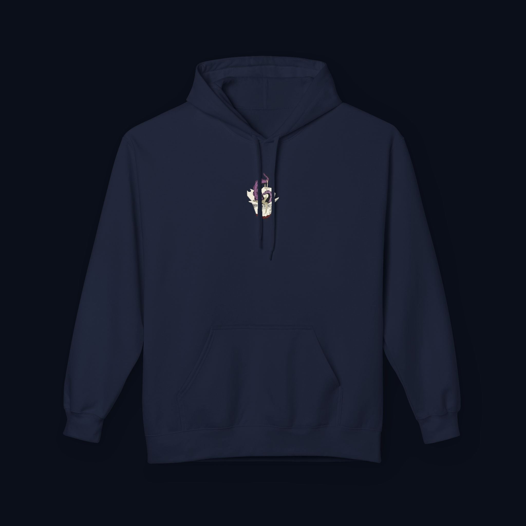 tentacle takeout printed hoodie — nostalgic minimalist streetwear