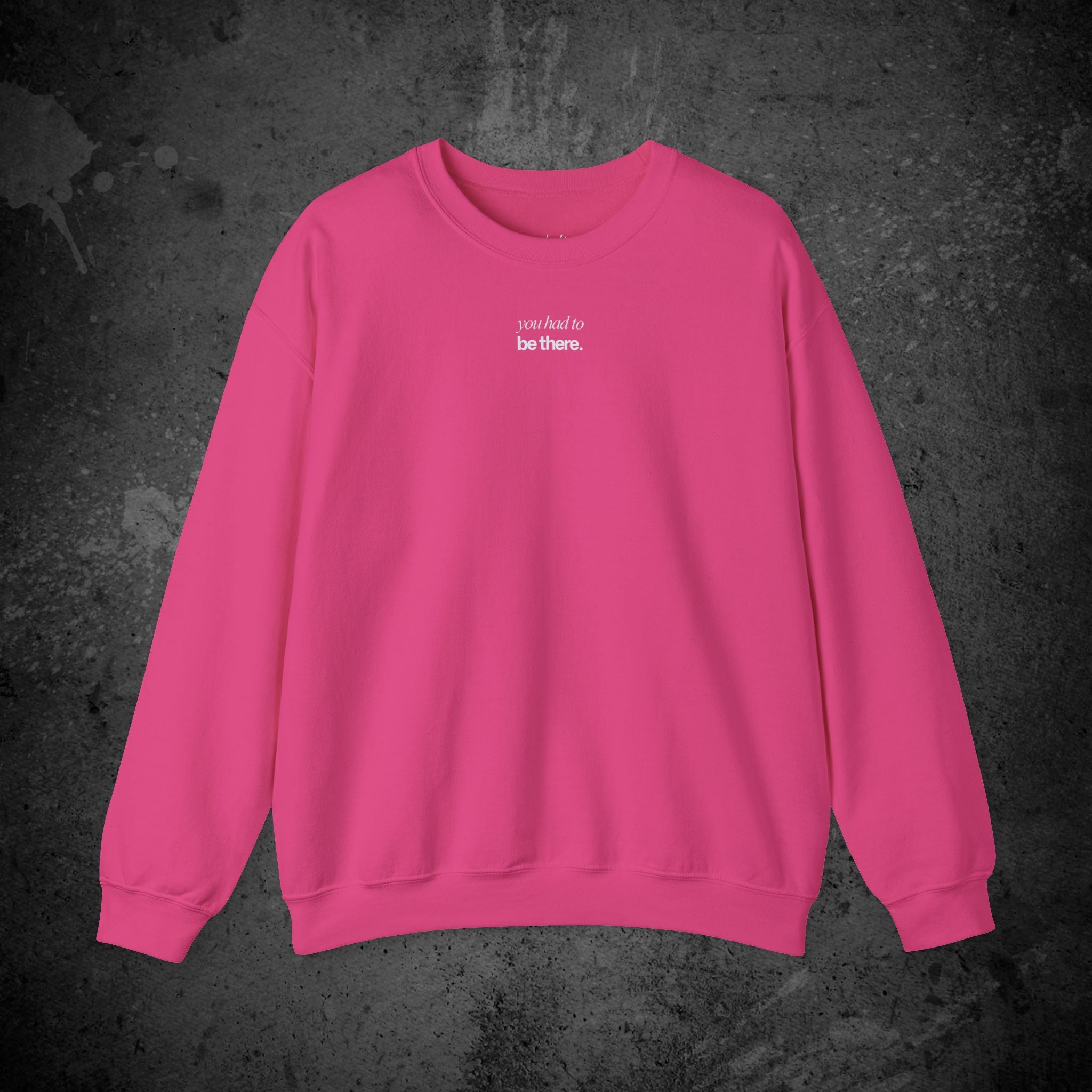 last goodbye back print crewneck sweatshirt — nostalgic minimalist streetwear