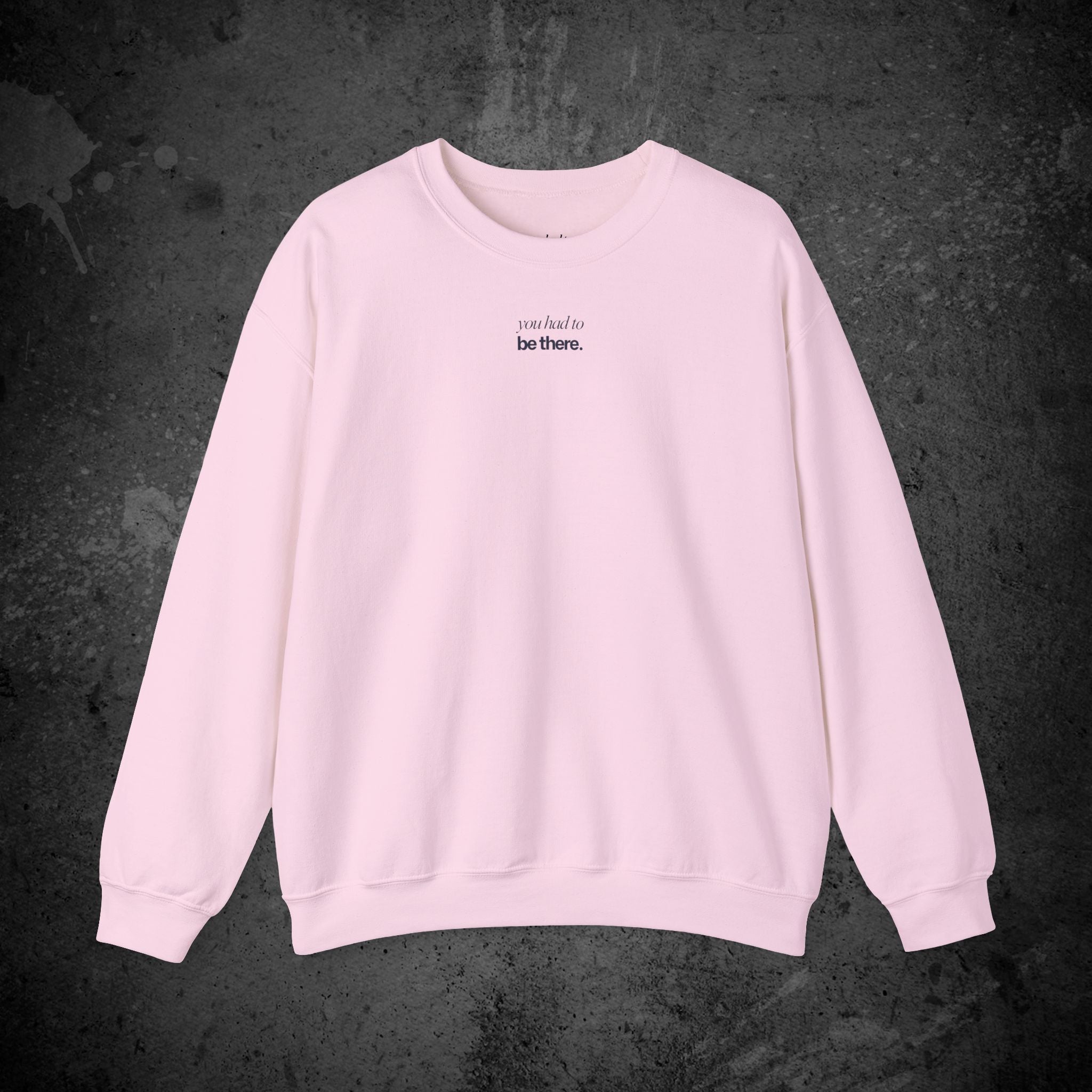 last goodbye back print crewneck sweatshirt — nostalgic minimalist streetwear