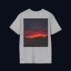 the long way home back print t-shirt — nostalgic minimalist streetwear