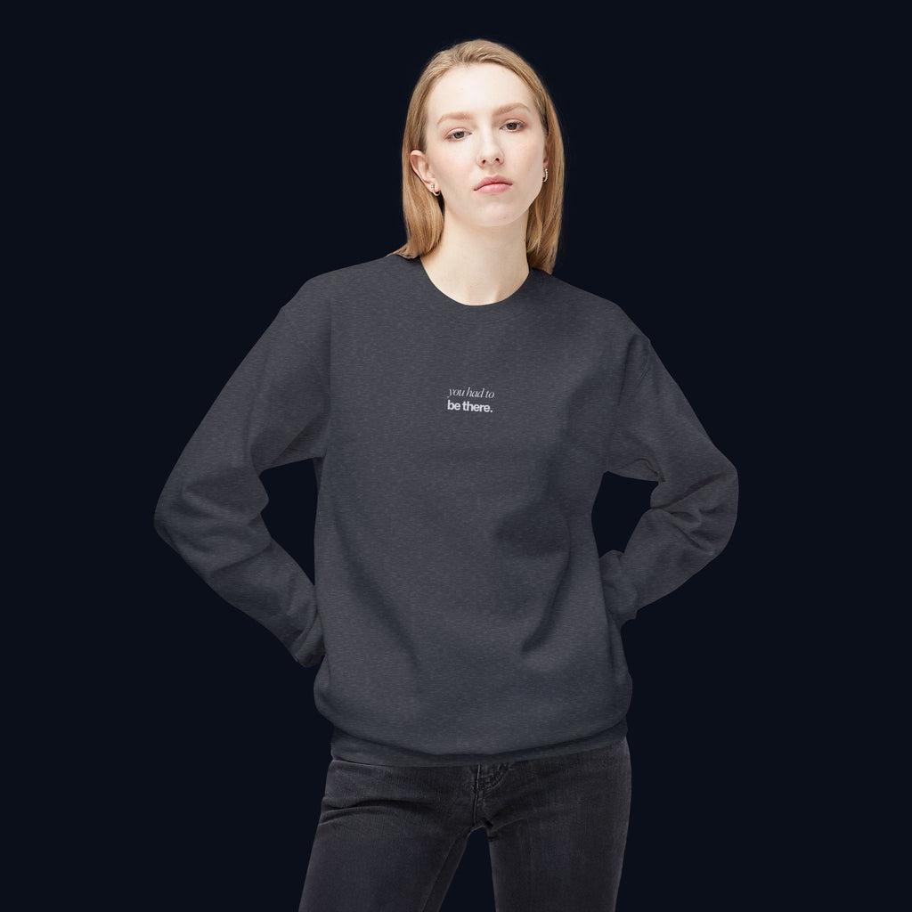 the survivor back print crewneck sweatshirt — nostalgic minimalist streetwear