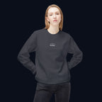 the survivor back print crewneck sweatshirt — nostalgic minimalist streetwear
