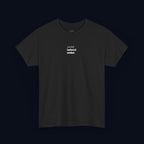 you left before it ended printed t-shirt — nostalgic minimalist streetwear