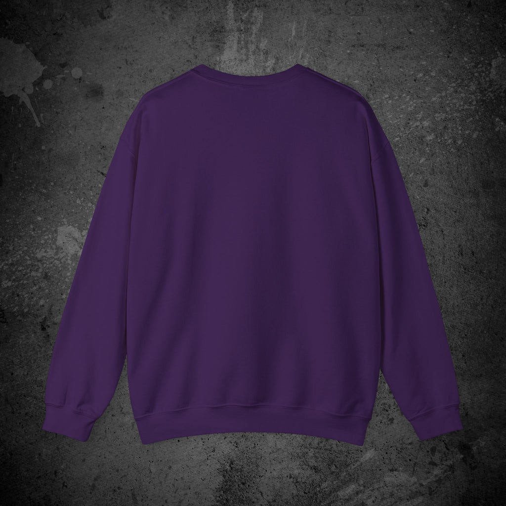 haunted portrait printed crewneck sweatshirt — nostalgic minimalist streetwear