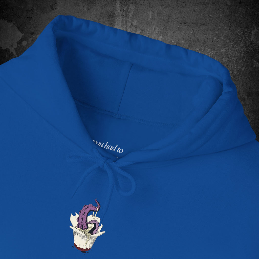 tentacle takeout printed hoodie — nostalgic minimalist streetwear