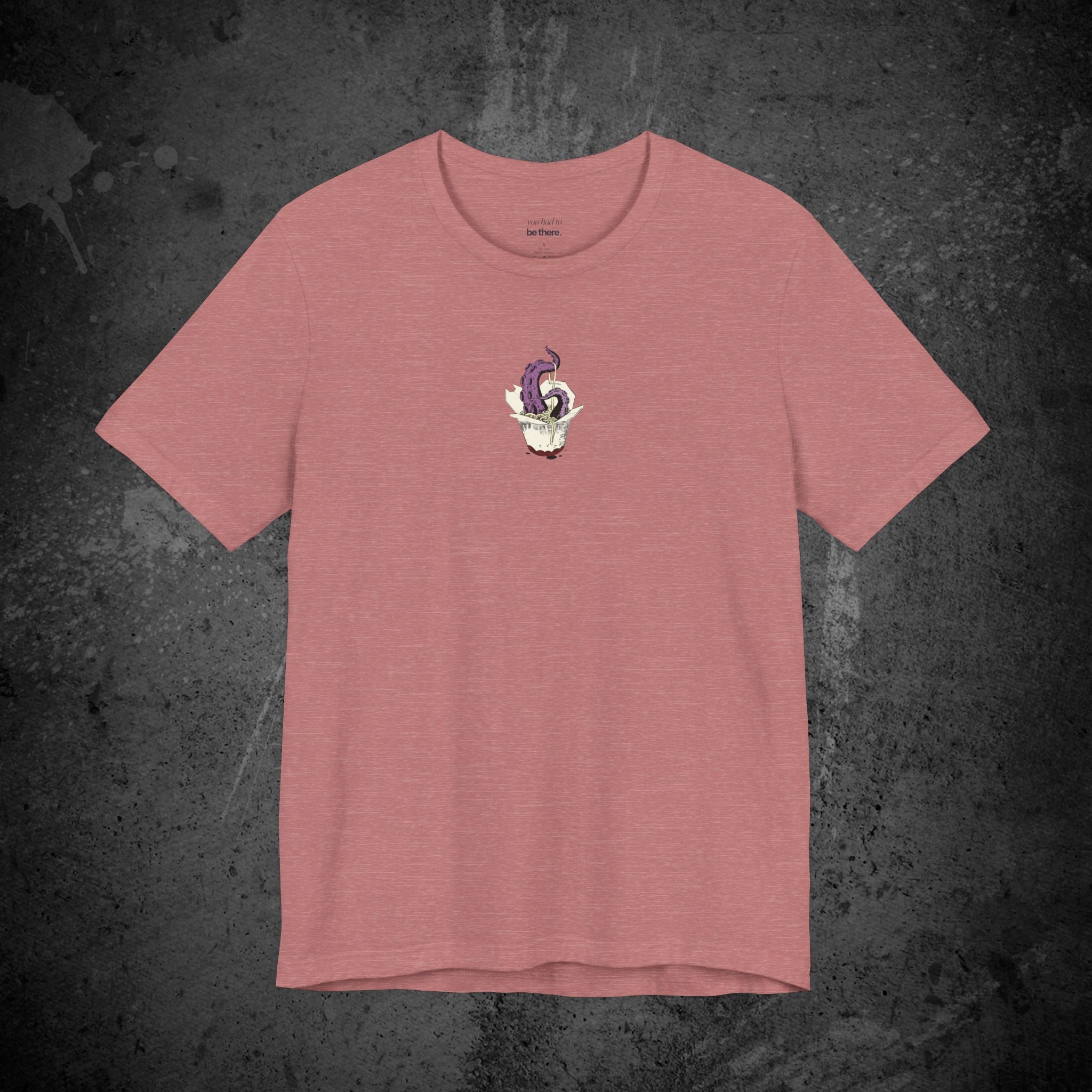 tentacle takeout printed t-shirt — nostalgic minimalist streetwear tee