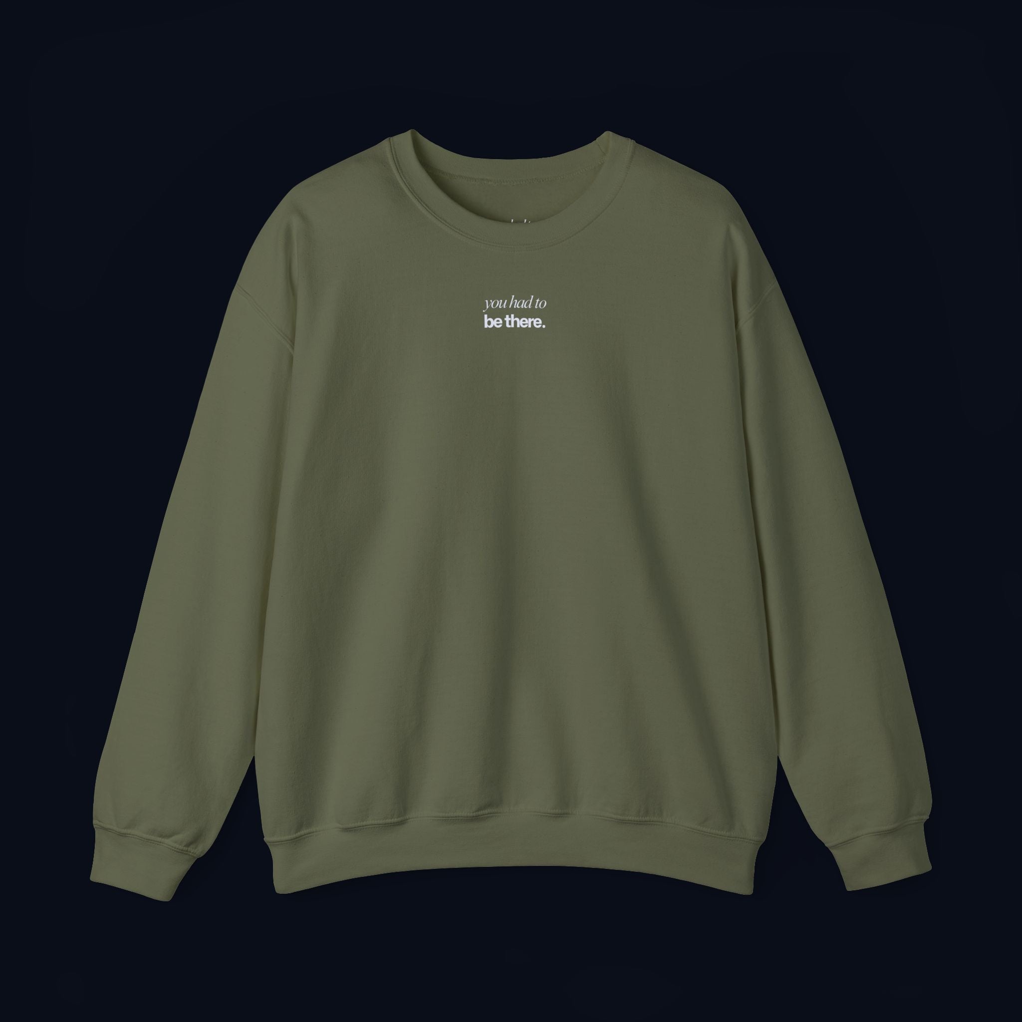 last goodbye back print crewneck sweatshirt — nostalgic minimalist streetwear