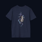 haunted portrait back print t-shirt — nostalgic streetwear inspired by memories