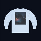 window light back print long sleeve t-shirt — nostalgic minimalist streetwear