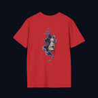 haunted portrait back print t-shirt — nostalgic streetwear inspired by memories