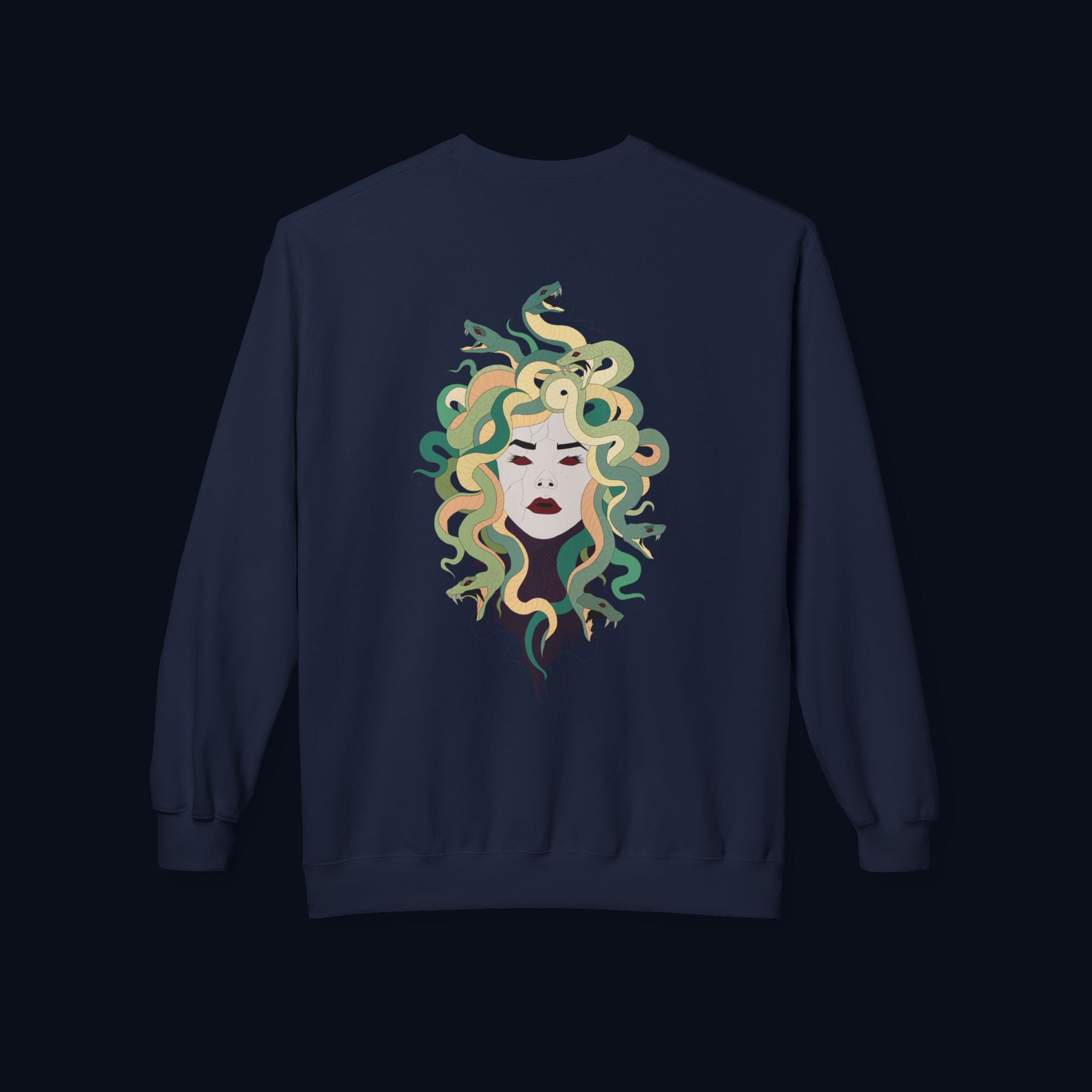 the survivor back print crewneck sweatshirt — nostalgic minimalist streetwear