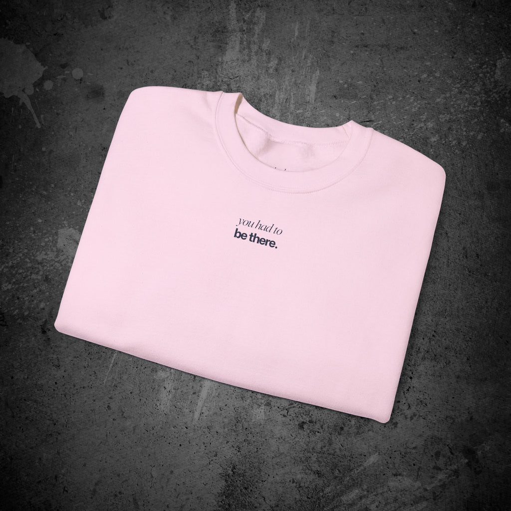 last goodbye back print crewneck sweatshirt — nostalgic minimalist streetwear
