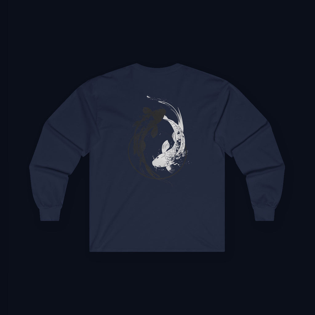 still finding you back print long sleeve t-shirt — nostalgic minimalist streetwear