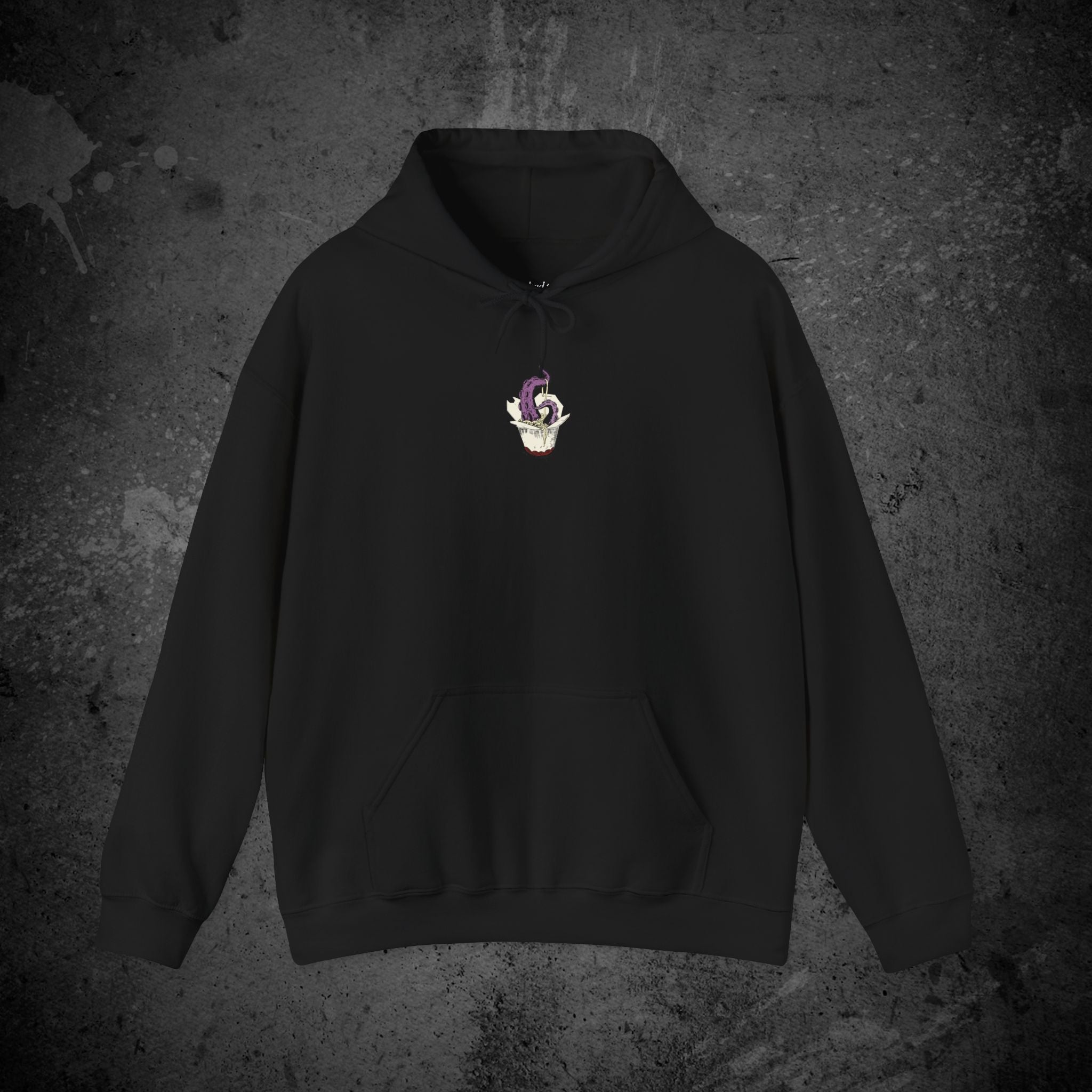 tentacle takeout printed hoodie — nostalgic minimalist streetwear