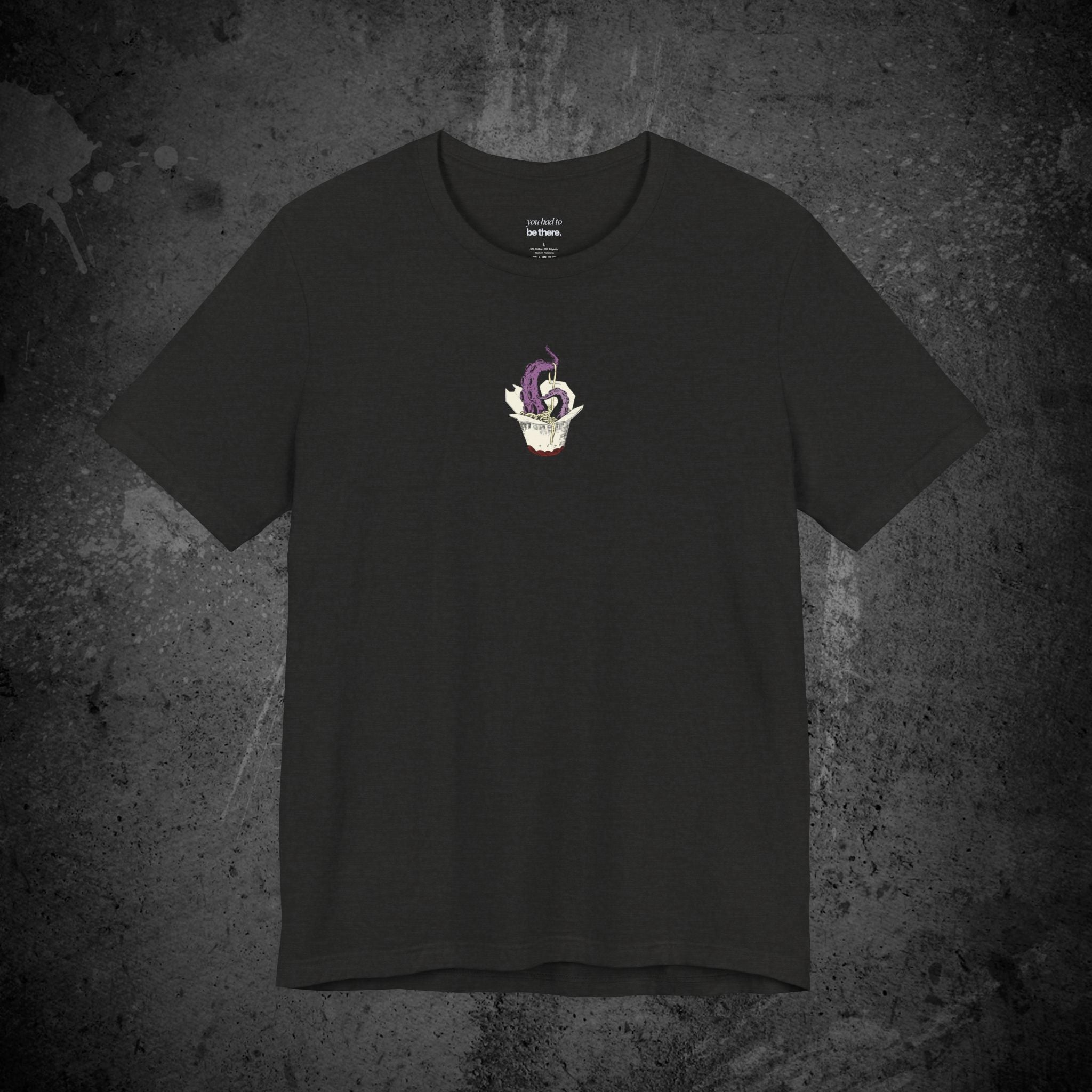 tentacle takeout printed t-shirt — nostalgic minimalist streetwear tee