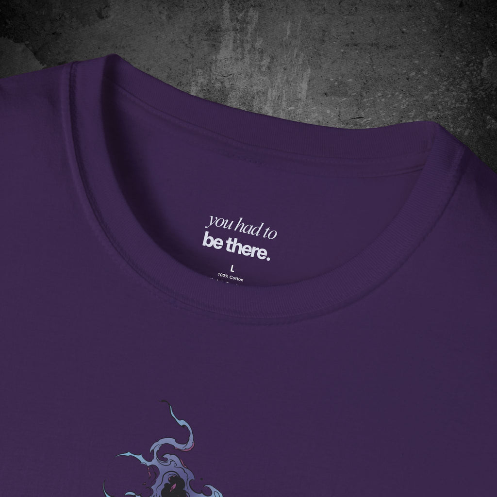 haunted portrait printed t-shirt — nostalgic minimalist streetwear tee