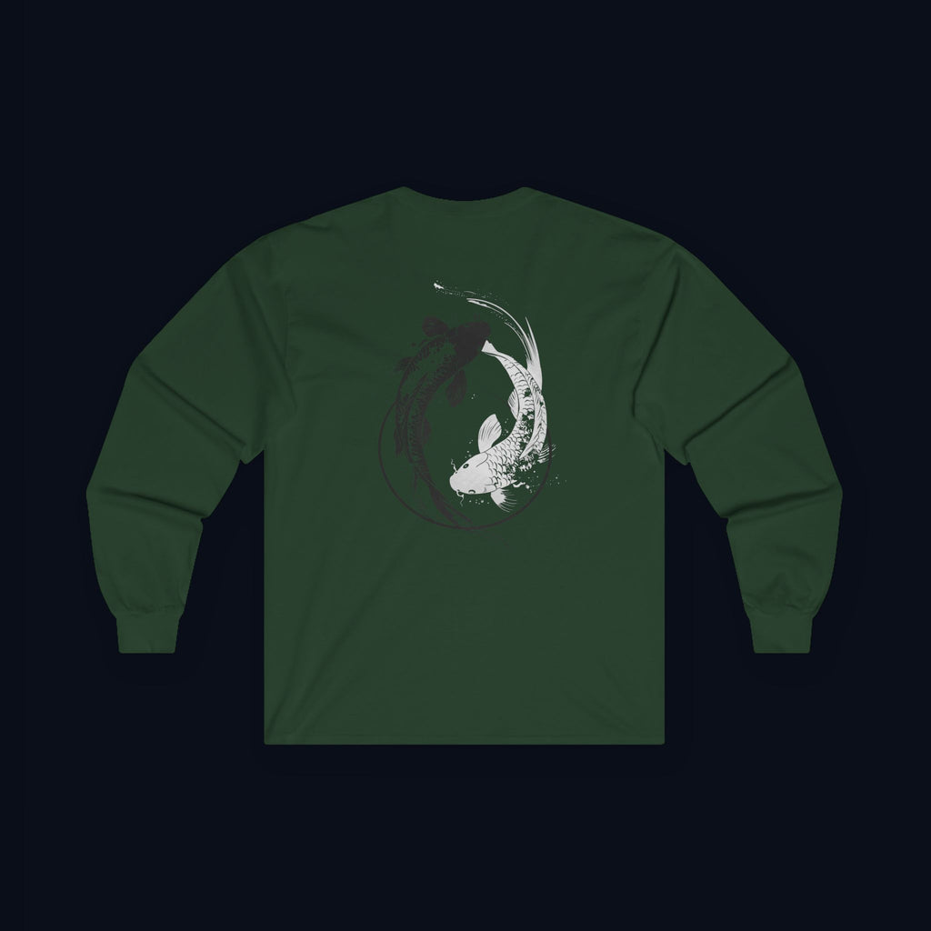still finding you back print long sleeve t-shirt — nostalgic minimalist streetwear