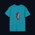 haunted portrait back print t-shirt — nostalgic streetwear inspired by memories
