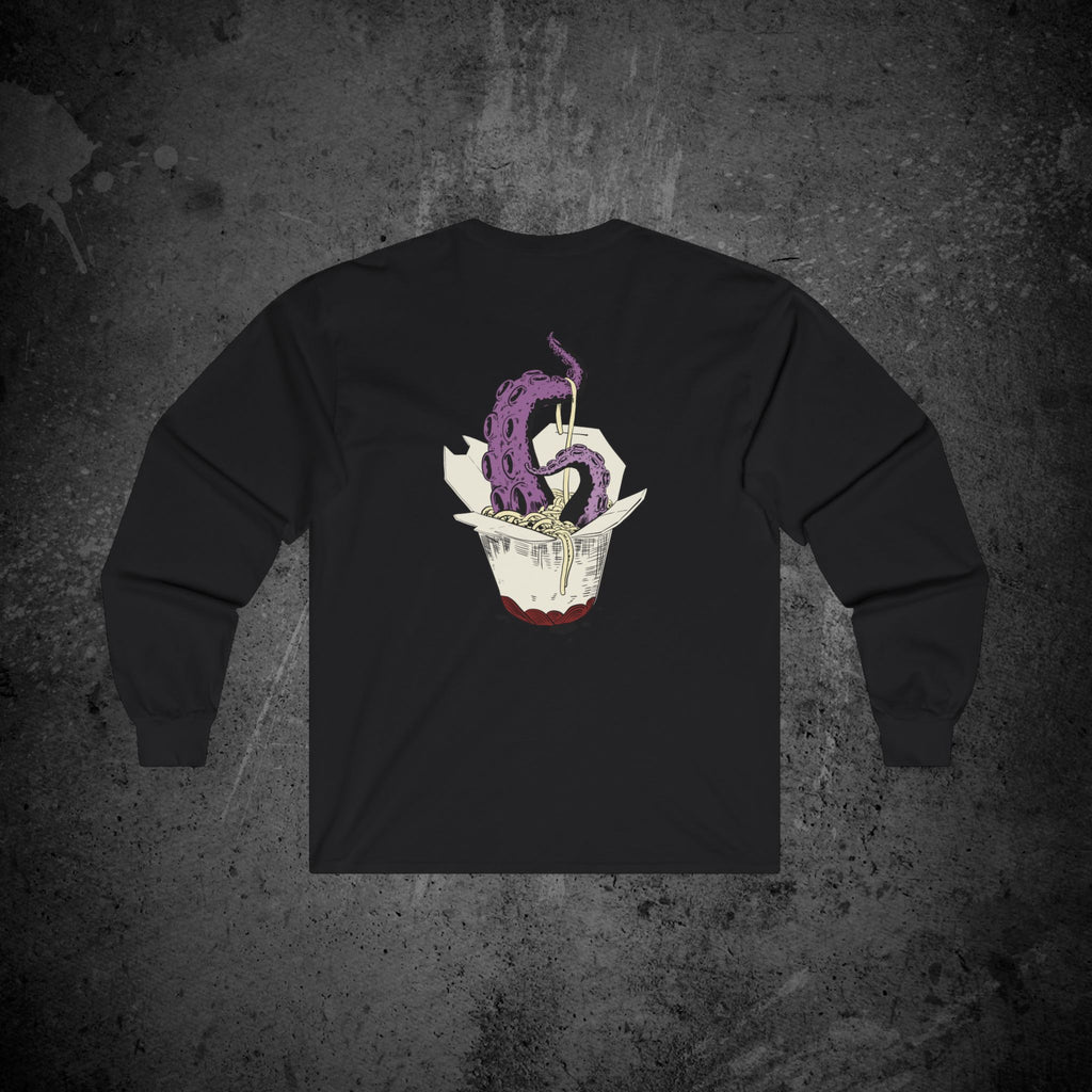 tentacle takeout long sleeve t-shirt — nostalgic minimalist streetwear