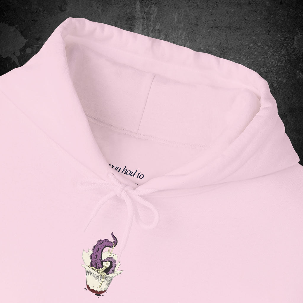 tentacle takeout printed hoodie — nostalgic minimalist streetwear