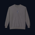 haunted portrait printed crewneck sweatshirt — nostalgic minimalist streetwear