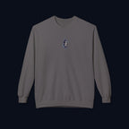 haunted portrait printed crewneck sweatshirt — nostalgic minimalist streetwear