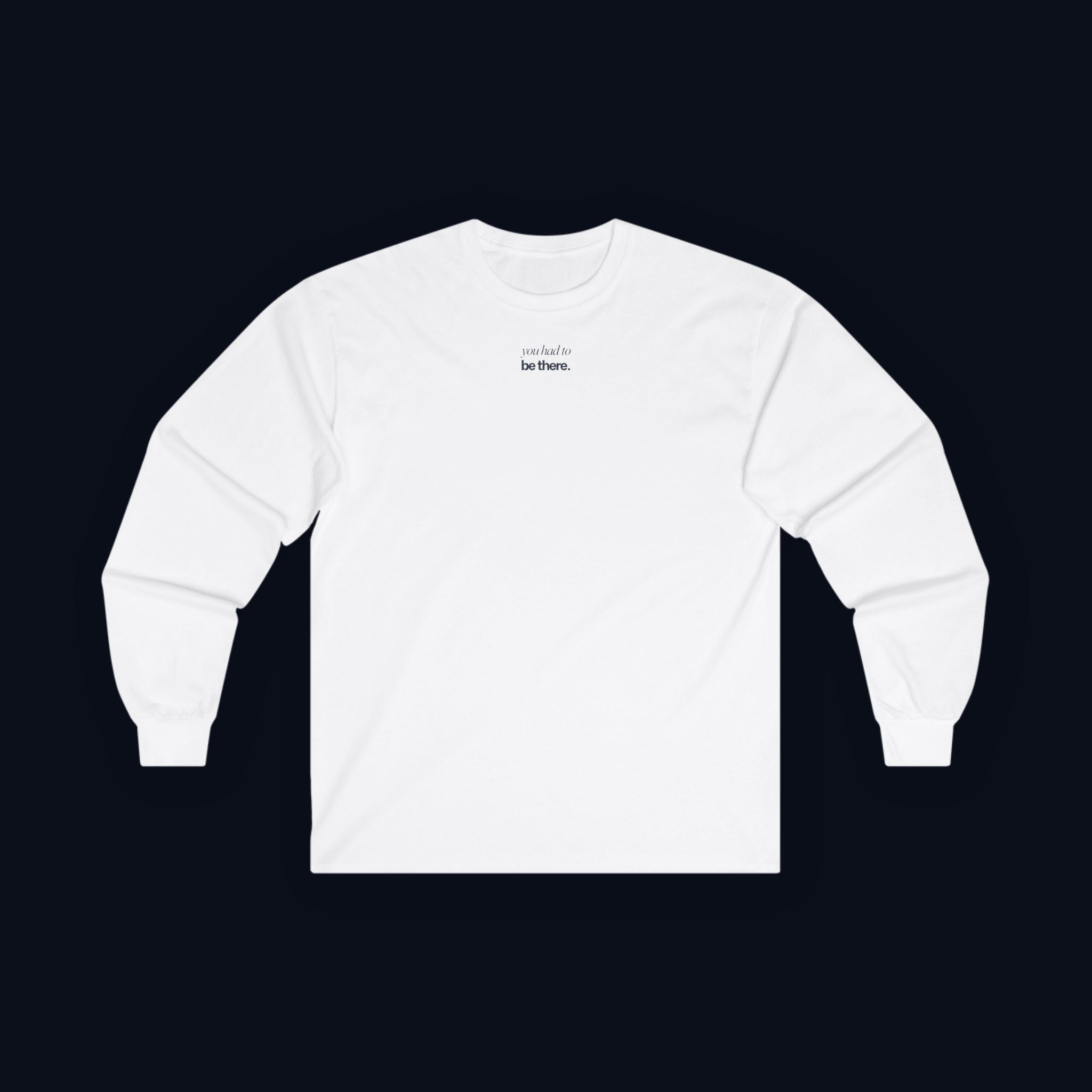 still finding you back print long sleeve t-shirt — nostalgic minimalist streetwear
