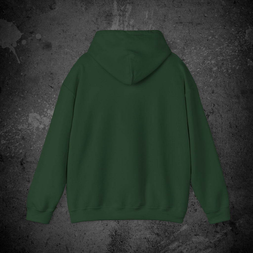 haunted portrait printed hoodie — nostalgic minimalist streetwear