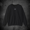 midnight cheers back print crewneck sweatshirt — nostalgic minimalist streetwear