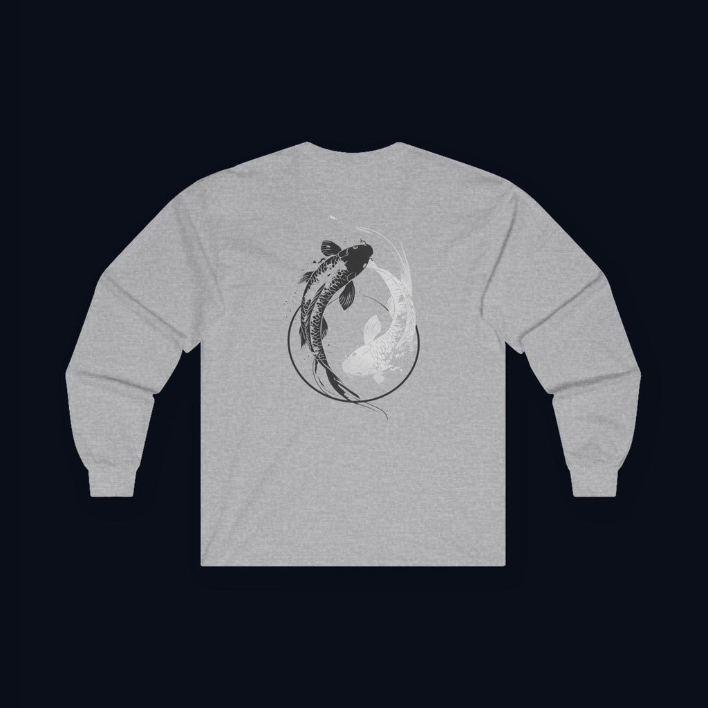 still finding you back print long sleeve t-shirt — nostalgic minimalist streetwear