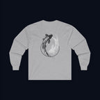 still finding you back print long sleeve t-shirt — nostalgic minimalist streetwear