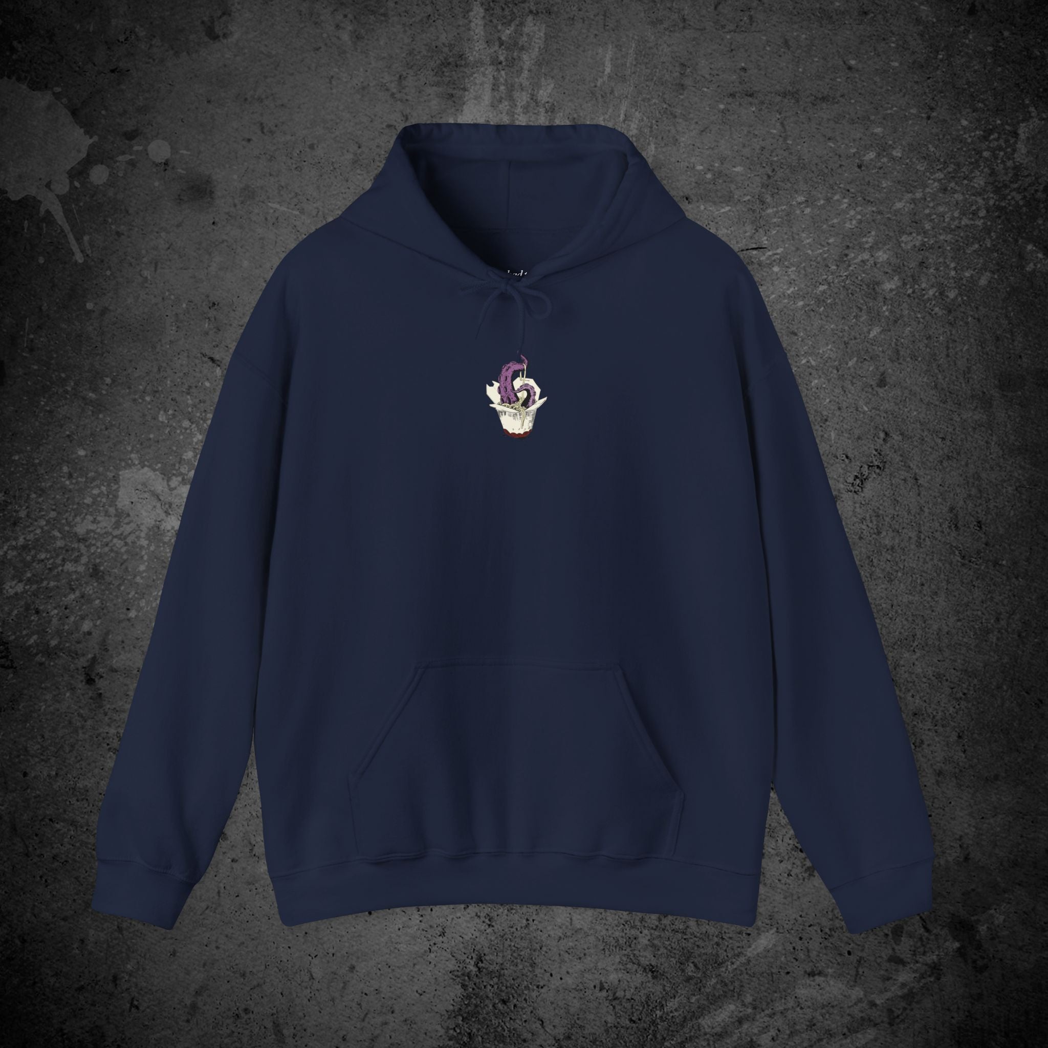 tentacle takeout printed hoodie — nostalgic minimalist streetwear