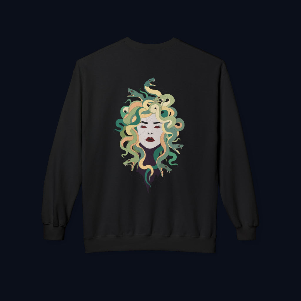 the survivor back print crewneck sweatshirt — nostalgic minimalist streetwear