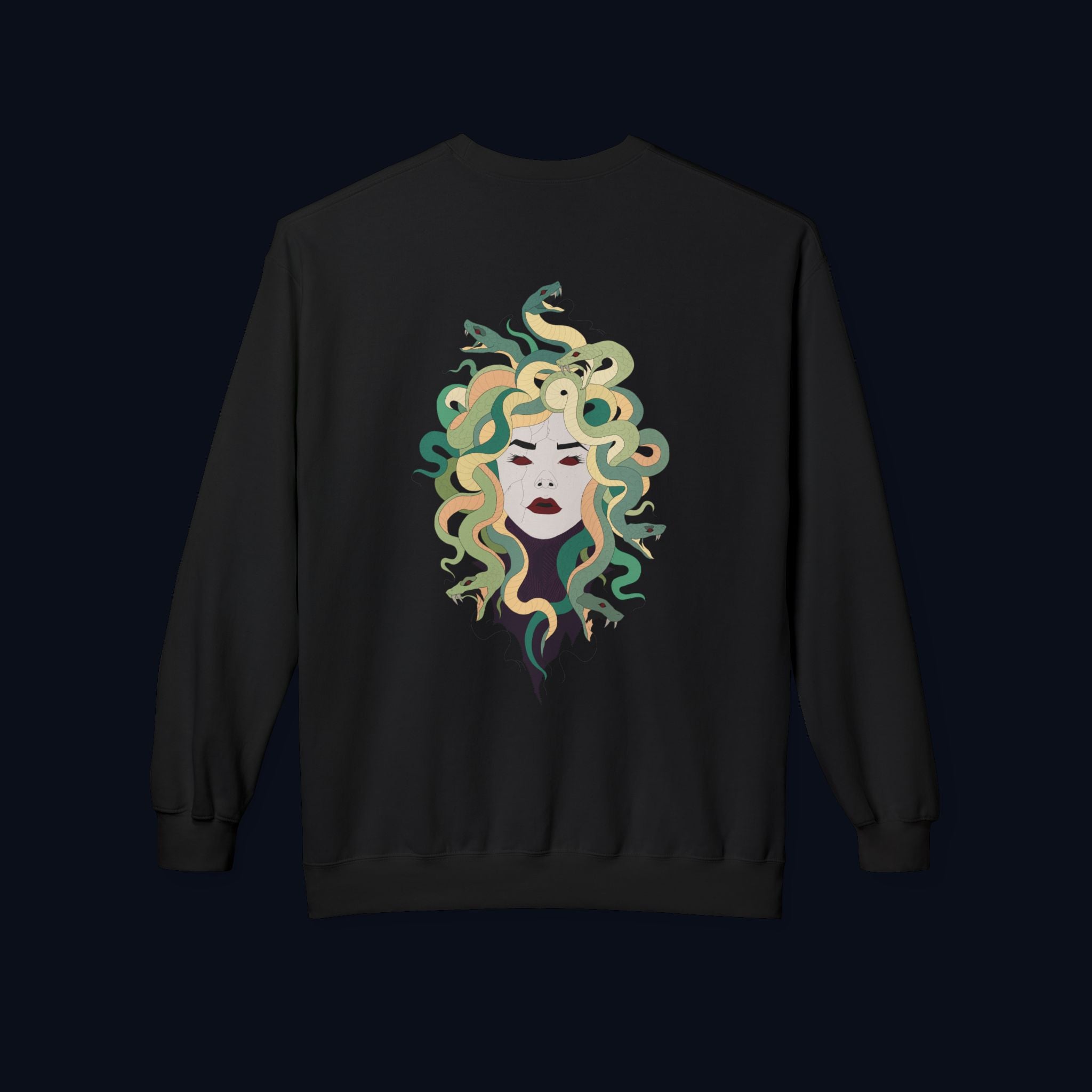 the survivor back print crewneck sweatshirt — nostalgic minimalist streetwear