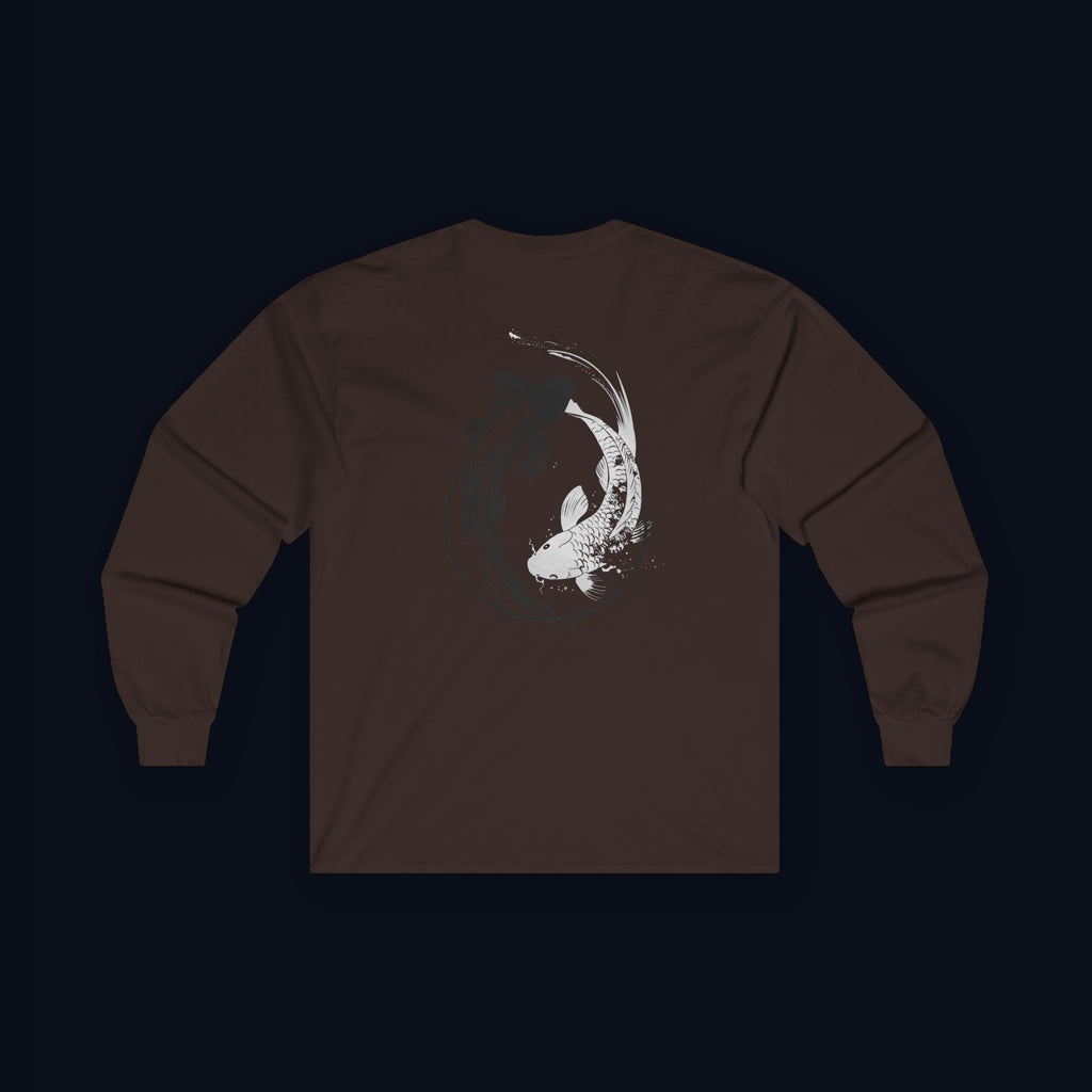 still finding you back print long sleeve t-shirt — nostalgic minimalist streetwear