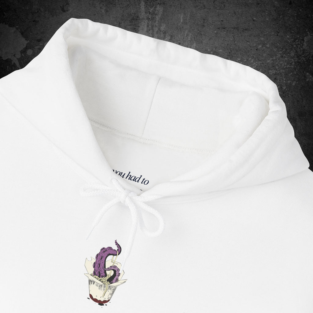 tentacle takeout printed hoodie — nostalgic minimalist streetwear