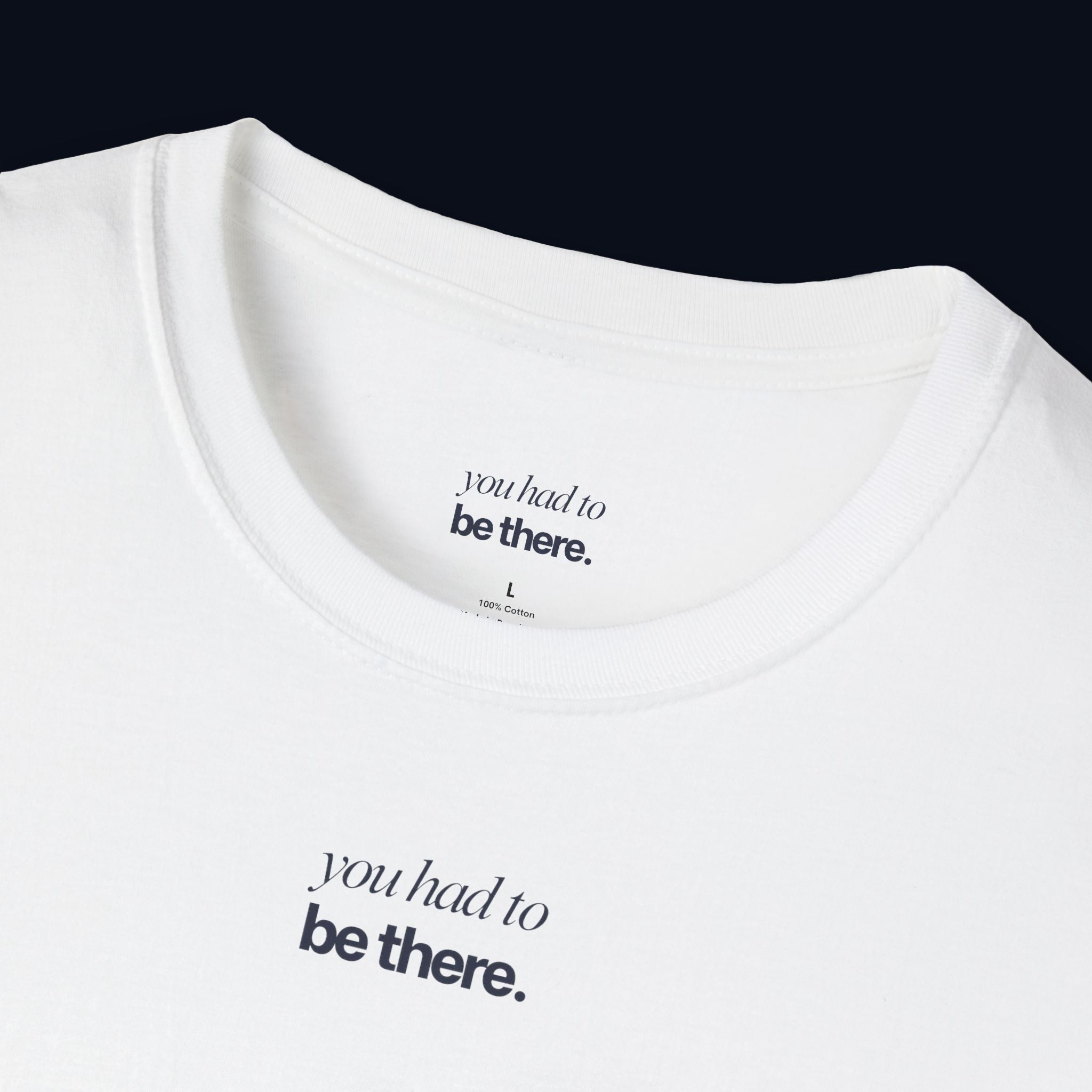after the credits back print t-shirt — nostalgic minimalist streetwear