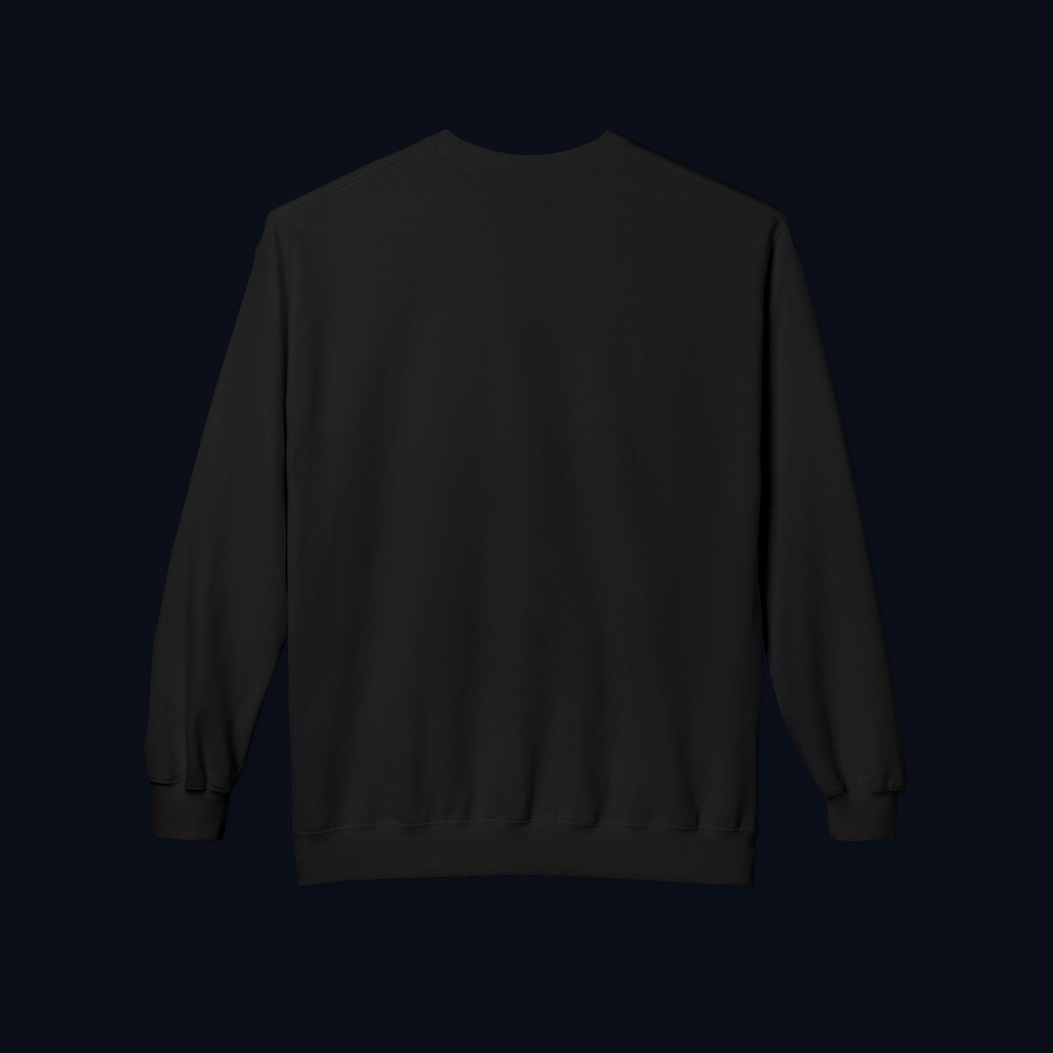 midnight cheers front print crewneck sweatshirt — nostalgic minimalist streetwear