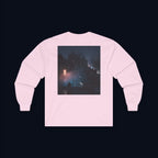 window light back print long sleeve t-shirt — nostalgic minimalist streetwear