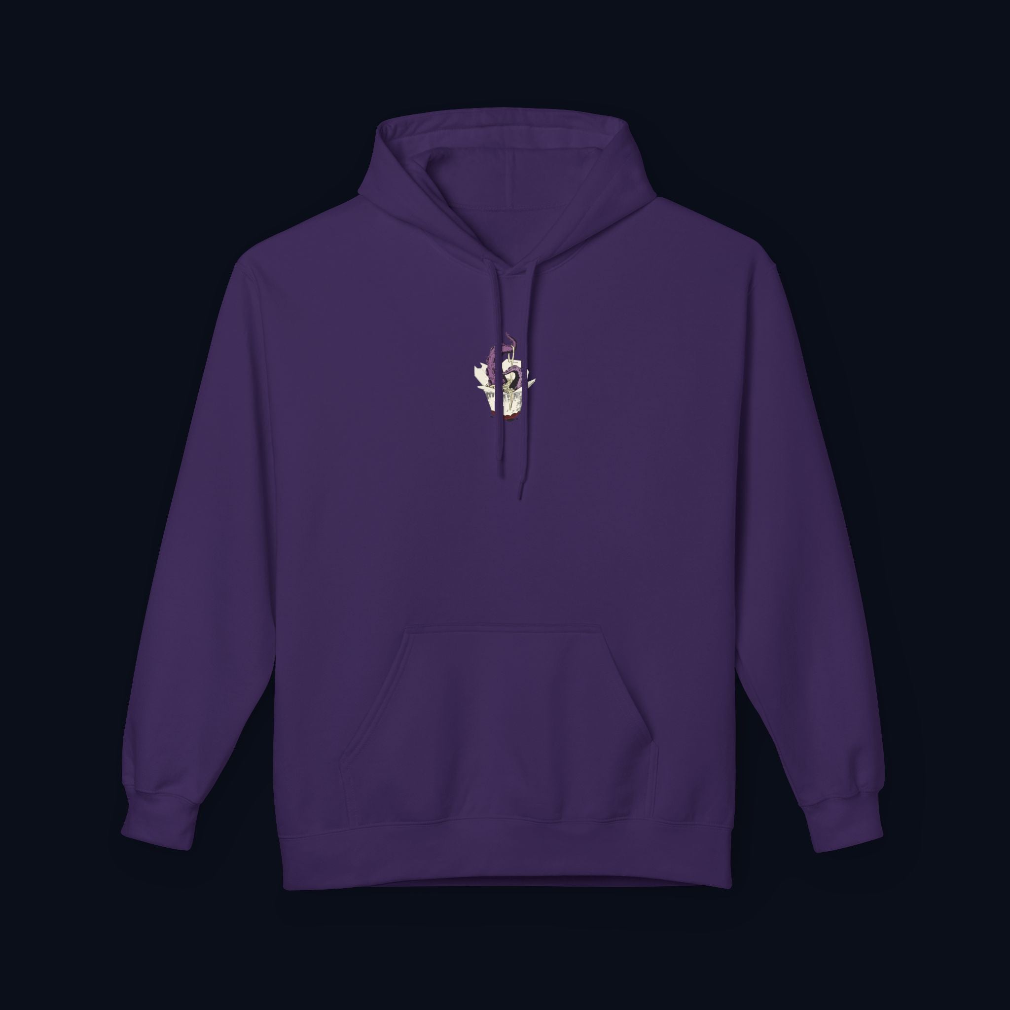 tentacle takeout printed hoodie — nostalgic minimalist streetwear