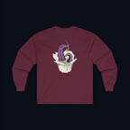 tentacle takeout back print long sleeve t-shirt — nostalgic minimalist streetwear