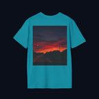 the long way home back print t-shirt — nostalgic minimalist streetwear